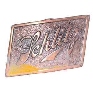 Schlitz beer belt buckle vintage